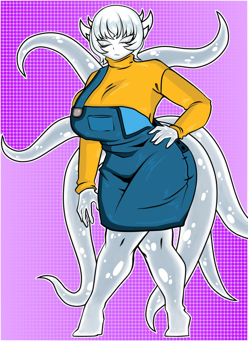 big_breasts big_butt clothing curvy_body female oc original_character slime tentacle underzero venus_body