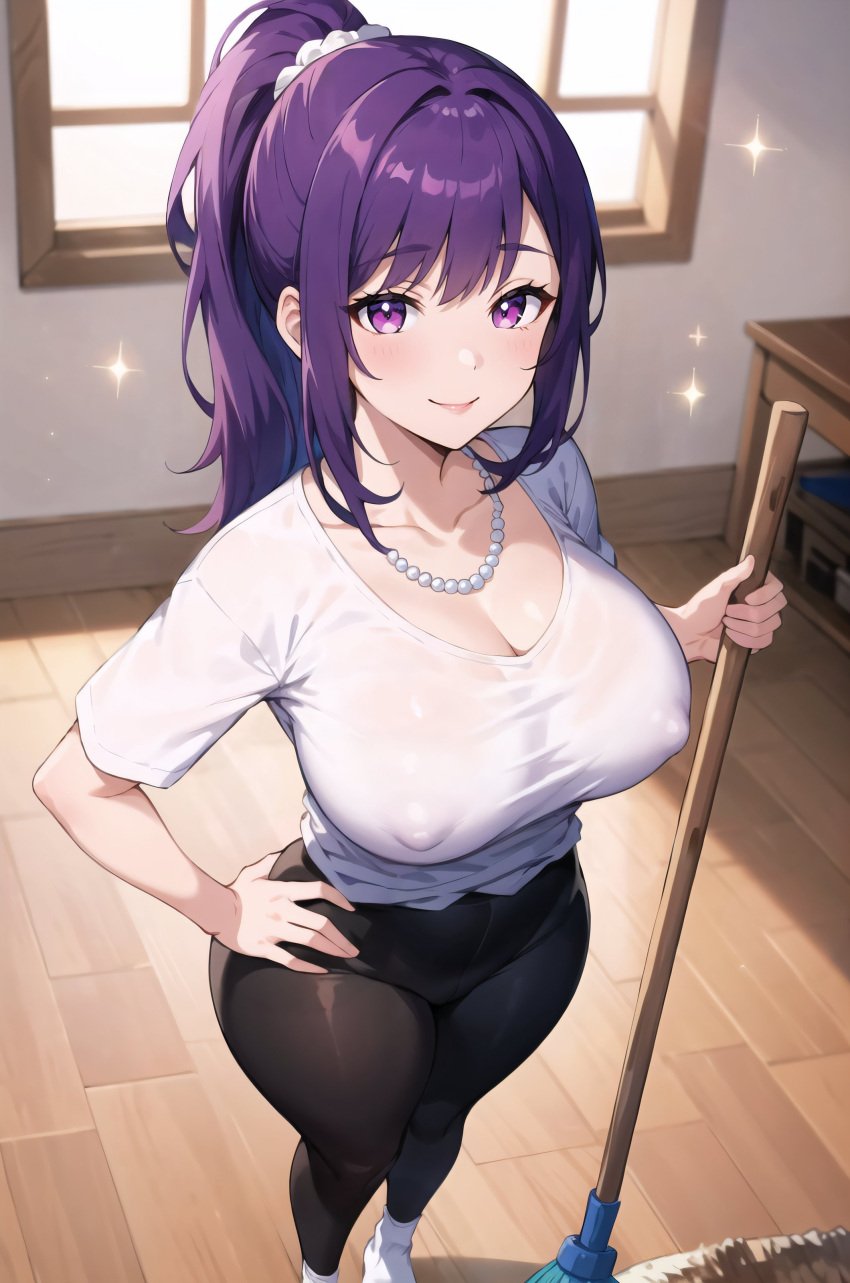 1girls ai_generated breasts female hi_res large_breasts light-skinned_female light_skin long_hair original original_character purple_hair simple_background stable_diffusion stuffyai thick_thighs wide_hips