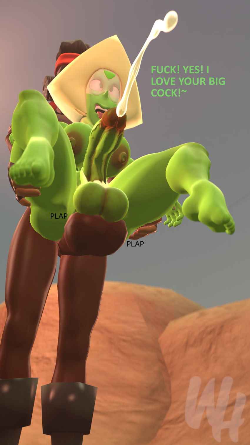 1boy 1futa ahe_gao alien alien/human alien_girl balls_deep balls_slapping_balls balls_touching big_balls big_breasts big_penis blaz(solgain) blonde_hair cum_inside cum_while_penetrated cumming cumming_while_penetrated dark-skinned_male dark_skin eye_roll feet futanari gas_mask gem_(species) gloves green_skin huge_cock hung_bottom hung_futanari legs_held_open loving_it male_on_futa mask masked_male nipples nude nude_futanari oc penetration peridot_(steven_universe) reverse_stand_and_carry_position reverse_suspended_congress spread_legs standing steven_universe submission veiny_penis visor white_hatchet