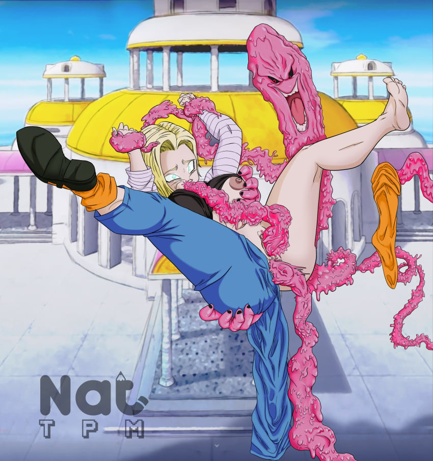 1monster anal anal_sex android_18 barefoot dragon_ball dragon_ball_z exposed_feet feet feet_up female legs_up majin_buu mary_janes mind_break mindbreak nat_tpm oral oral_sex pants pants_around_one_leg penetration shoes shoes_removed sock socks_removed soles tentacle tentacle_in_ass tentacle_in_mouth tentacle_in_pussy tentacle_monster tentacle_penetration tentacle_rape tentacle_sex toes triple_penetration vaginal vaginal_penetration vaginal_sex