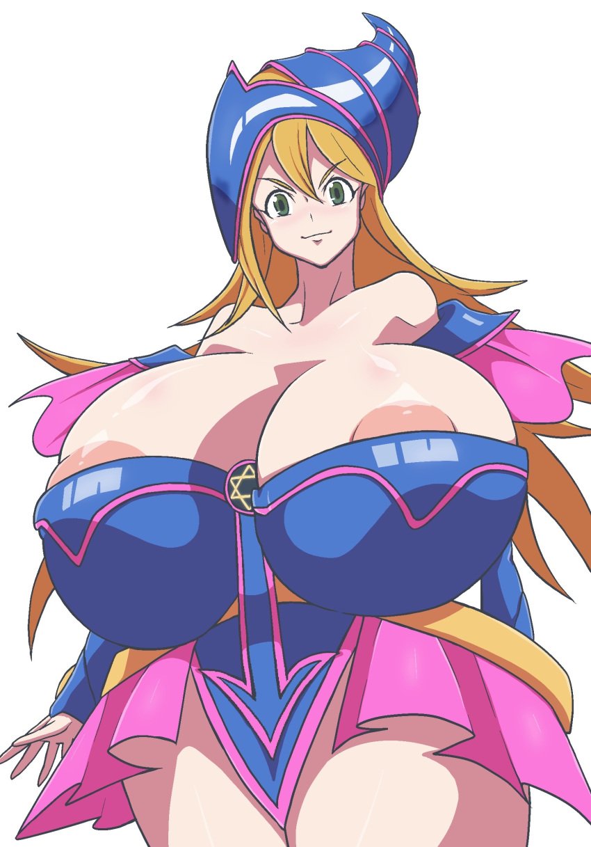 1girls breast_expansion dark_magician_girl duel_monster female r19r19r19r yu-gi-oh!