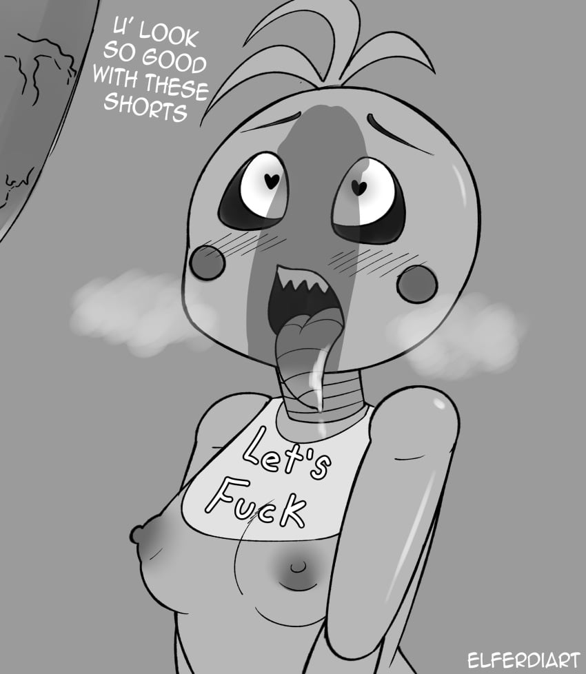 1girls animatronic big_penis breasts elferdiart elferdiartnsfw female five_nights_at_freddy's fnaf nipples penis saliva sharp_teeth silhouette tongue toy_chica_(fnaf)