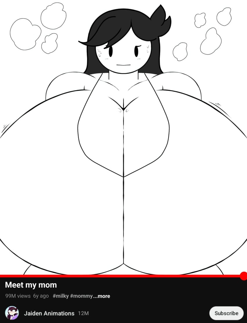 big_breasts breast breasts jaiden_animations jaidenanimations jaidens_mom mob_face text videogamedunky youtube youtubers