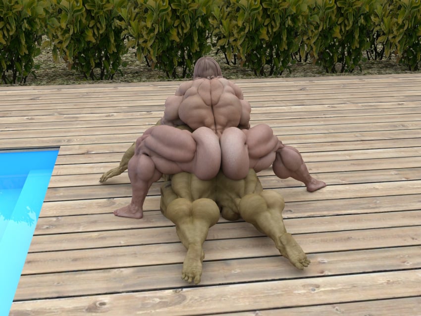 1futa 1girls 3d barefoot big_ass big_breasts big_butt completely_nude dark-skinned_futanari daz_studio dzcelestial3d exhibitionism feet female flexing foreskin from_behind from_behind_position futa_giantess futa_on_female futanari giantess held_down human hyper hyper_lips hyper_muscles hyper_penis implied_futanari interspecies larger_female lips mini_giantess mirror muscular muscular_female muscular_futanari nude nude_female nude_futanari on_the_floor on_the_ground orc orc_female outside poolside tattoos