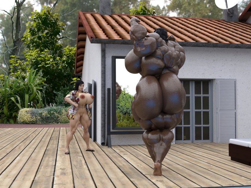 1futa 1girls 3d admiring asian barefoot before_sex big_ass big_breasts big_butt bimbo clothed clothed_female completely_nude dark-skinned_futanari daz_studio dzcelestial3d exhibitionism exposed_breasts exposed_pussy feet female flexing flip_flops foreskin futa_giantess futa_with_female futanari giantess human hyper hyper_lips hyper_muscles hyper_penis implied_futanari intersex lips mini_giantess mirror mostly_nude muscular nude nude_female nude_futanari outside penis poolside sandals smaller_female uncircumcised wet