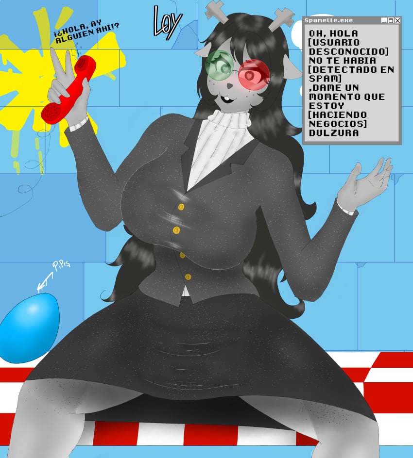 1girls 2d anthro anthro_female anthro_only big_ass big_breasts clothing deltarune deltarune_chapter_2 female female_only furry furry_female furry_only horny_female humanoid humanoid_female humanoid_only loycrift mammal mammal_humanoid noelle_holiday solo spamelle undertale_(series)