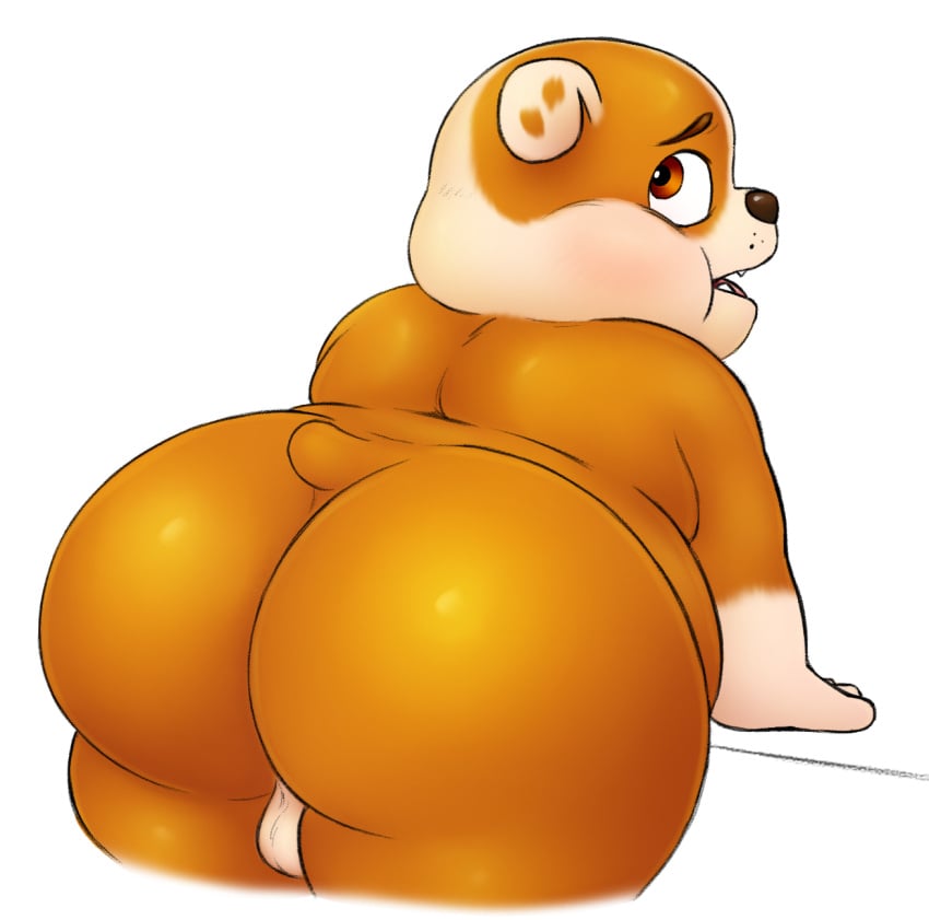 balls big_ass big_butt brown_fur bulldog cub domestic_dog fat fat_ass huge_ass huge_butt no_humans nood1e paw_patrol presenting_ass presenting_hindquarters puppy rubble_(paw_patrol) stubby_tail