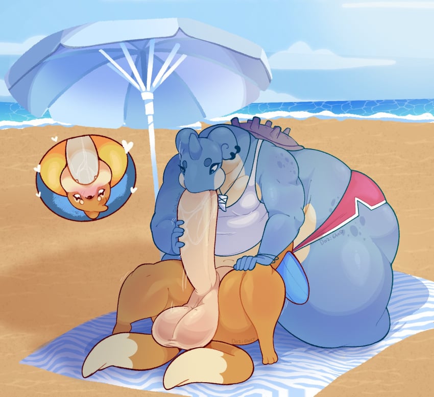 1_horn 69 2024 2_tails 3_toes 5_fingers 69_position anthro anthro_on_anthro anthro_penetrated anthro_penetrating anthro_penetrating_anthro anthrofied armband artist_name ass balls beach beach_towel belly big_balls big_belly big_breasts big_butt big_dom_small_sub big_penis black_markings blue_body blue_skin blush blush_lines bodily_fluids breasts buizel bulge canid canine cha clothed clothing cloud colored cutaway detailed_background digital_drawing_(artwork) digital_media_(artwork) dominant dozighost duo english_text erection eyeshadow feet fingers fur generation_1_pokemon generation_4_pokemon genitals glistening glistening_balls glistening_body glistening_butt glistening_genitalia glistening_moobs glistening_penis glistening_thighs grey_shell hand_on_leg hand_on_penis head_tuft heart_symbol hi_res holding_object horn huge_butt huge_cock huge_thighs jewelry kneeling lapras larger_anthro larger_male lying makeup male male/male male_penetrated male_penetrating male_penetrating_male mammal markings moobs motion_lines multi_tail multicolored_body multicolored_fur navel necklace nintendo nude on_back on_top oral oral_penetration orange_body orange_fur overweight overweight_anthro overweight_male parasol penetration penile penile_penetration penis penis_in_mouth piercing pokemon pokemon_(species) pokemorph portrait question_mark saliva saliva_on_penis sand sex shaded shark_tooth_necklace shell shirt signature sitting sitting_on_another size_difference sky smaller_anthro smaller_male spots spotted_body standing surfboard swimming_trunks swimwear tail tan_balls tan_body tan_fur tan_penis tan_skin tank_top teeth text thick_thighs toes topwear towel tuft two_tone_body two_tone_tail undersized_clothing underwear water wide_hips