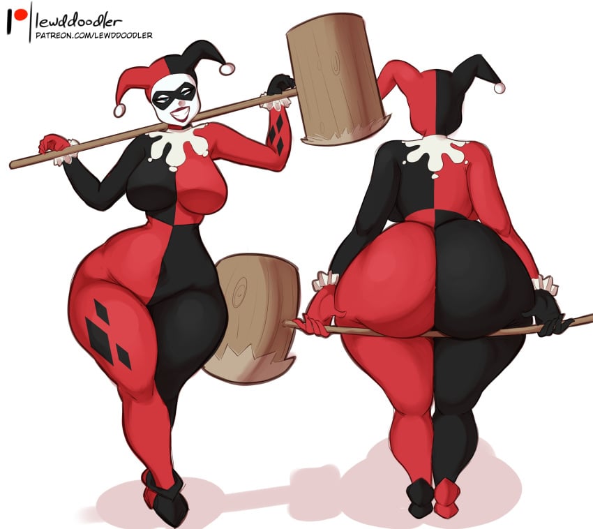 1female 1girls ass batman_(series) big_ass bubble_butt dc dc_comics detective_comics female female_only harleen_quinzel harley_quinn harley_quinn_(classic) lewddoodler round_ass solo solo_female tagme thick thick_ass twitter_link wide_hips