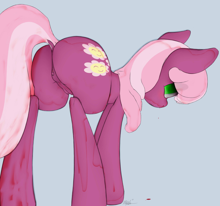 blood cheerilee_(mlp) earth_pony equine female female_only friendship_is_magic fur horse majikplant420 my_little_pony pony solo