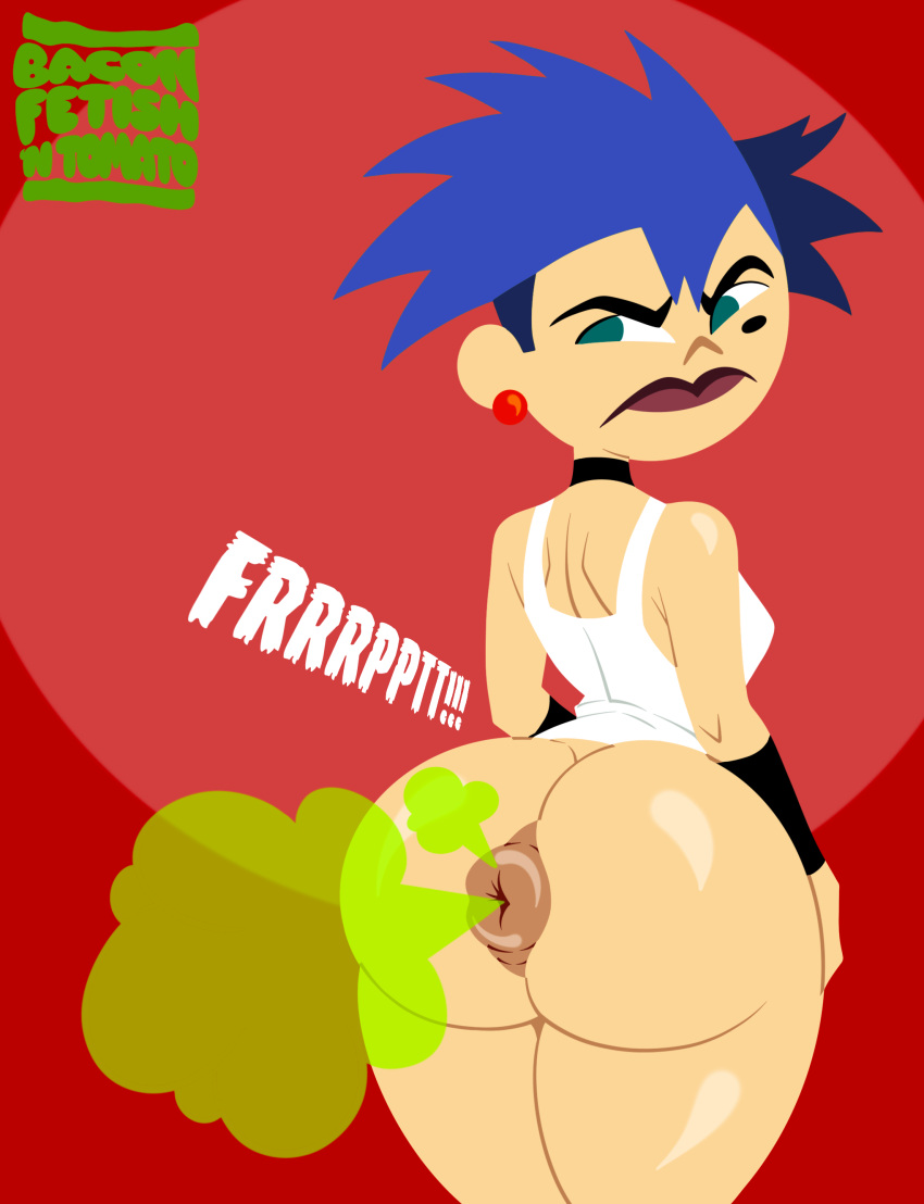 baconfetish'ntomato big_ass blue_hair fart tuesday_x