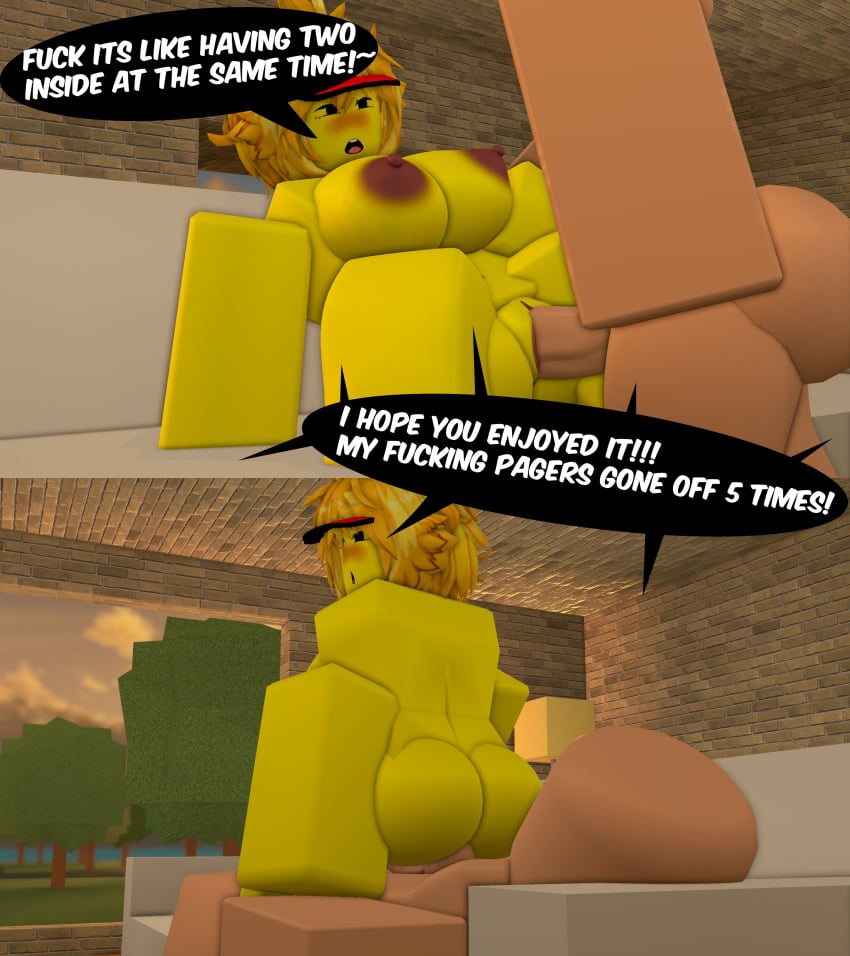 1boy 1boy1girl 1girls 3d ass bhopal big_areola big_ass big_breasts big_butt big_nipples big_penis breasts butt couch couch_sex dialogue english_text female female/male male male/female missionary_position naked naked_female penetration penis pizza_girl pussy reverse_cowgirl_position roblox roblox_game robloxian sex source_request straight text unprofessional unprofessional_behavior unprofessional_behaviour vagina vaginal vaginal_insertion vaginal_penetration vaginal_sex white_body white_male white_skin window work_at_a_pizza_place yellow_hair yellow_skin