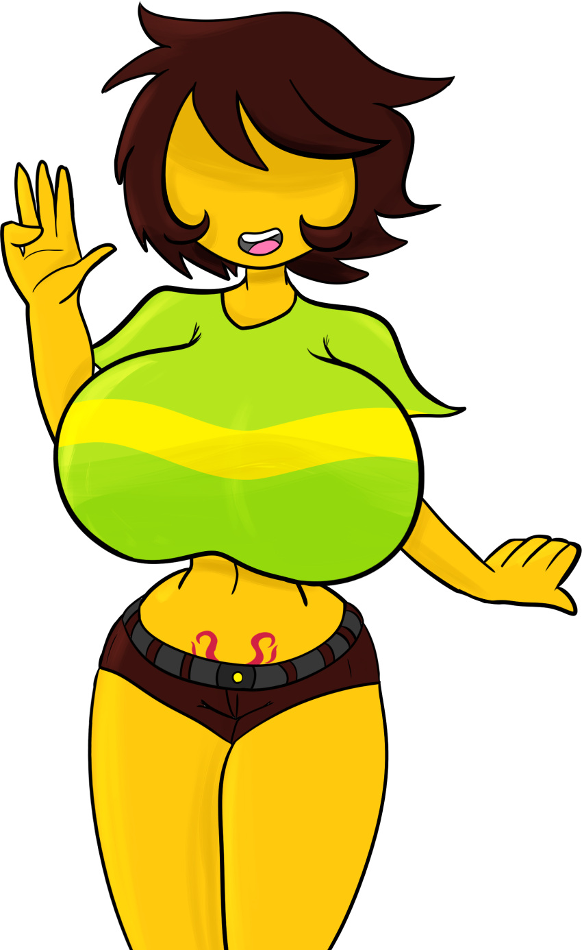 2023 big_ass big_breasts big_butt deltarune hair_over_eyes kris_(deltarune) kris_female_(deltarune) large_breasts succubus_tattoo tagme thick_ass thick_thighs toby_fox undertale_(series) vile_eyes wide_hips