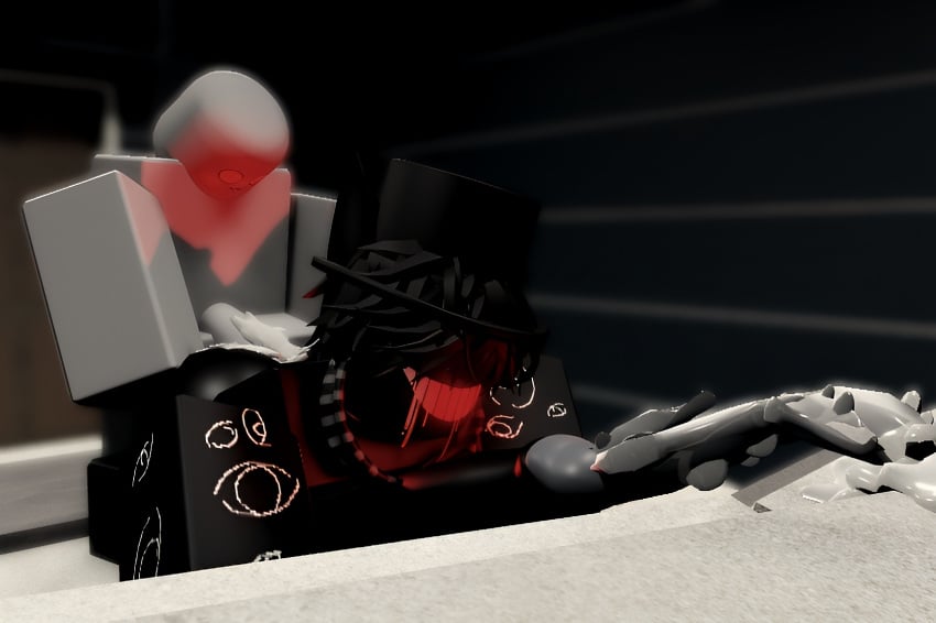 3d cum cum_in_ass cum_inside cumming cumming_inside cumming_together demon entity hi_res huge_cock humping massive_penis monochrome monster roblox robloxian self_upload tagme tagme_(artist)