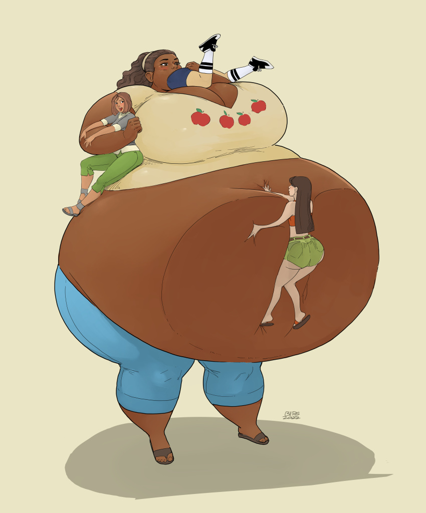 belly berggie big_belly big_breasts breasts courtney_(tdi) dark-skinned_female dark_skin eva_(tdi) female female_pred female_prey heather_(tdi) huge_belly huge_breasts leshawna_(tdi) mini_giantess oral_vore parentalcontrol97a size_difference tagme total_drama_island vore