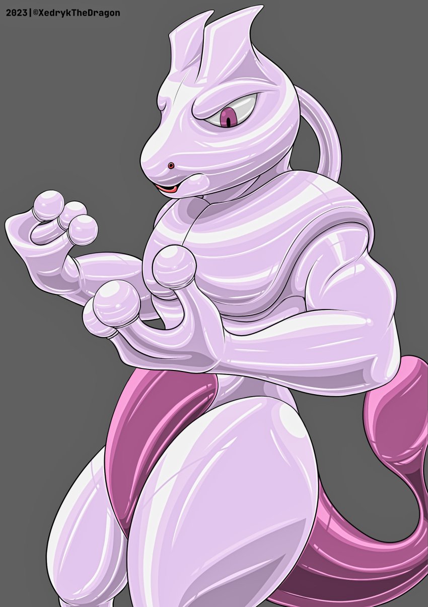 absurd_res anthro bound encasement generation_1_pokemon grunt_(pokemon) hi_res latex legendary_pokemon male male_only mewtwo nintendo pokemon pokemon_(species) rocket_grunt rubber team_rocket toysuit transformation xedrykthedragon