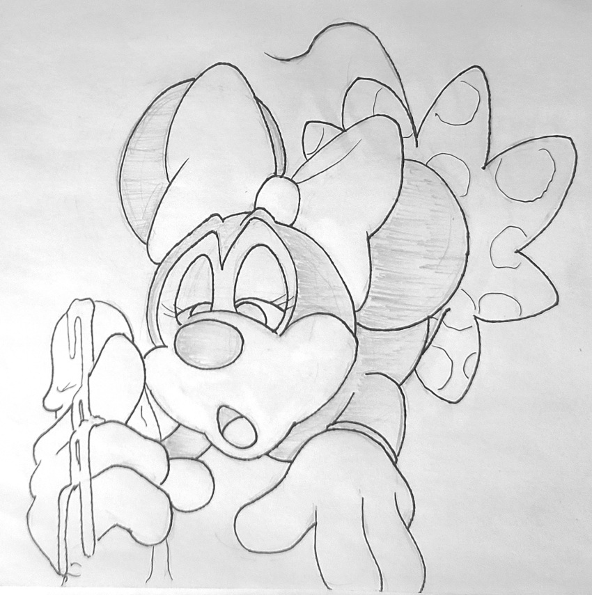 anthro anthro_only cum disney dtcg female furry gloves masturbation minnie_mouse penis public_domain