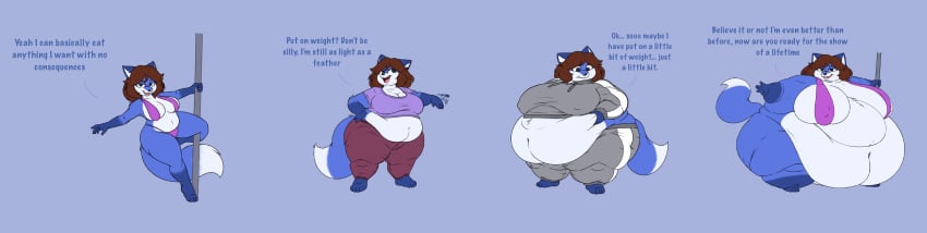 bbw big_breasts breasts cleavage fat female frisk_lk furry overweight tagme thick_thighs weight_gain wide_hips