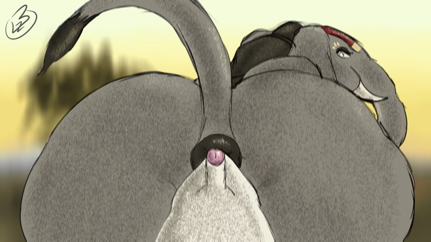 16:9 anal anal_sex anal_vore animated anthro anus ass big_butt black_hair blind disability duo elephant elephantid erection extreme_size_difference first_person_view futanari genitals hair herm hi_res intersex intersex/male lagende lazy_sunshine living_dildo living_insertion living_sex_toy looking_at_viewer looking_back male mammal overweight overweight_intersex partially_inside penetration penis proboscidean proboscis_(anatomy) short_playtime size_difference submissive submissive_pov tail trunk_(anatomy) tusks vore widescreen