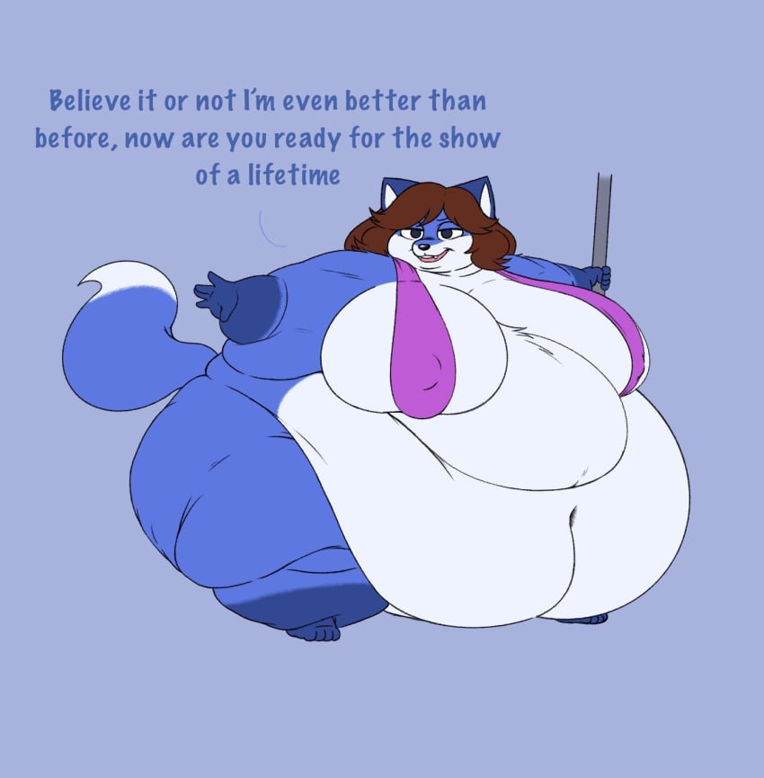 bbw big_breasts breasts cleavage fat female frisk_lk furry huge_breasts overweight tagme thick_thighs weight_gain wide_hips