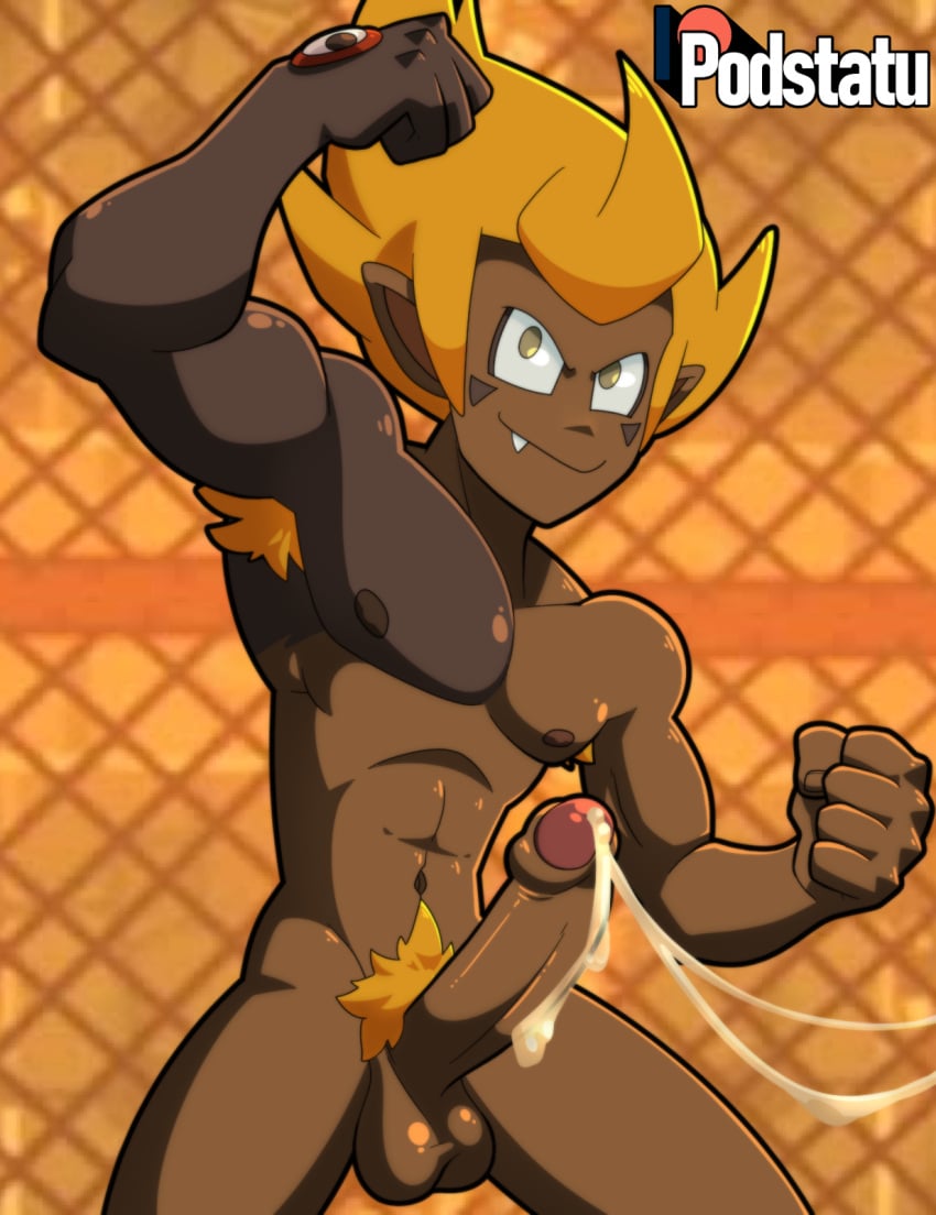 ankama armpit_hair armpits big_penis boxing_ring casual_exposure casual_nudity cum cum_string cumming dofus erect_penis erection fighter fighting_pose fighting_stance gay indecent_exposure iop male male_only muscular muscular_male orange_hair orange_pubic_hair podstatu public_exposure public_nudity rubilax tan_body tanned_skin tristepin wakfu yaoi