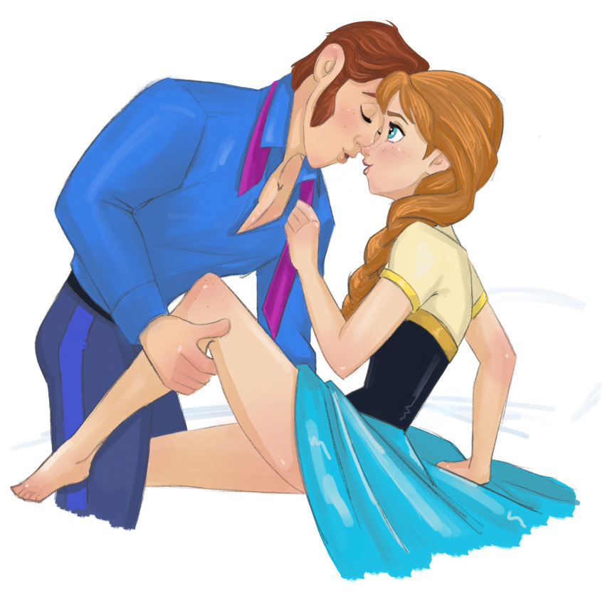 1boy 1boy1girl 1girls anna_(frozen) disney disney_princess frozen_(film) hans princess_anna sex