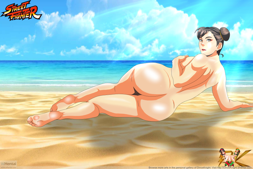 ass big_ass big_butt capcom chun-li commission completely_nude completely_nude_female dinosknight feet huge_ass huge_butt legs soles solo solo_female street_fighter toes