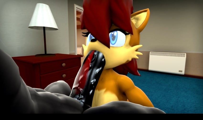 3d anthro anthro_on_anthro bedroom big_balls big_penis black_body blowjob blue_eyes brown_fur faceless_male furry furry_only hedgehog image mouthful oral sally_acorn sega shadow_the_hedgehog sonic_(series) sonic_the_hedgehog_(series) squirrel tight_throat veiny_penis video_games wector