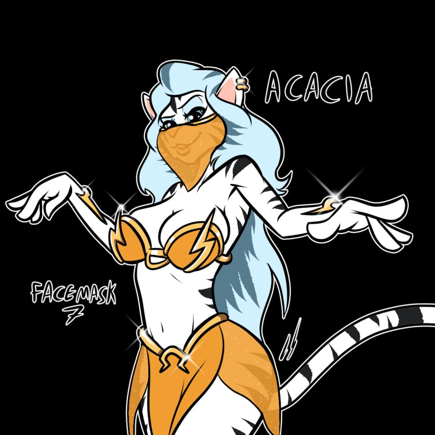 acacia_(drunken_tales) belly_dancer drunken_tales facemask furry lord_sarloc oc page_7 sextember tigress white_fur