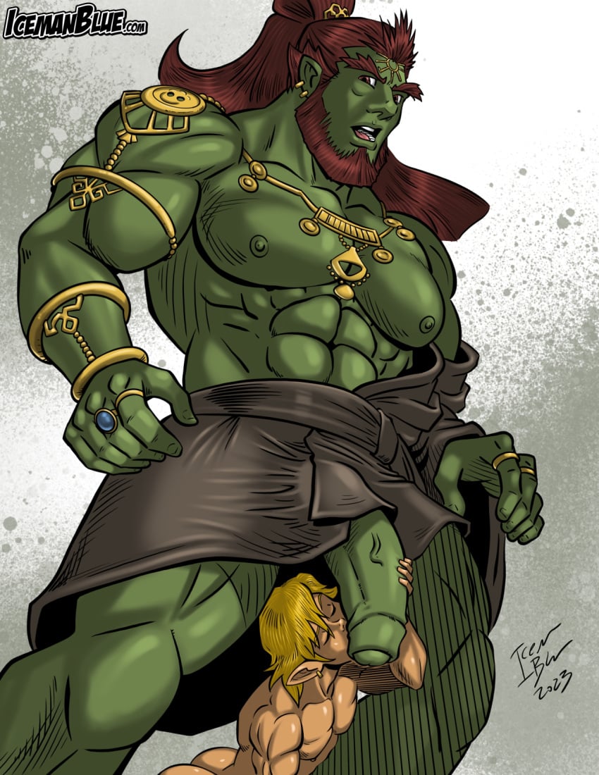 big_penis flaccid ganondorf ganondorf_(tears_of_the_kingdom) gay icemanblue link male_only size_difference tears_of_the_kingdom the_legend_of_zelda