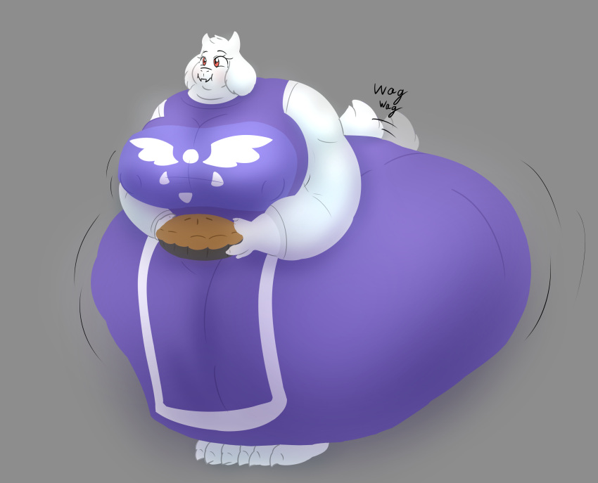 bbw big_paws dorito228 fat furry happy huge_breasts hyper hyper_ass mature_female milf mother robe ssbbw tagme tail_wagging toriel undertale undertale_(series)