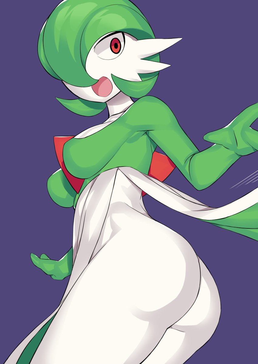 gardevoir green_hair pokemon pokemon_(species) self_empl0yed white-skinned_female white_skin