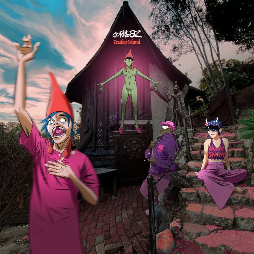 2d_(gorillaz) cracker female foreskin gorillaz green_body murdoc's_mom murdoc_niccals noodle_(gorillaz) penis russel_hobbs russel_hobbs_inflation_kink skinny