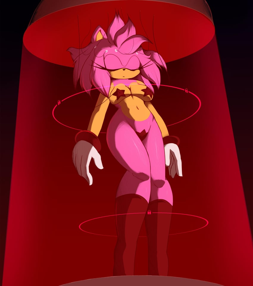 amy_rose big_breasts brainwashing captured captured_heroine closed_eyes defeated defeated_heroine electrodes female furry pod sci-fi science_fiction sega sleeping somnophilia sonic_(series) stasis_chamber stasis_pod stasis_tank stasis_tube water