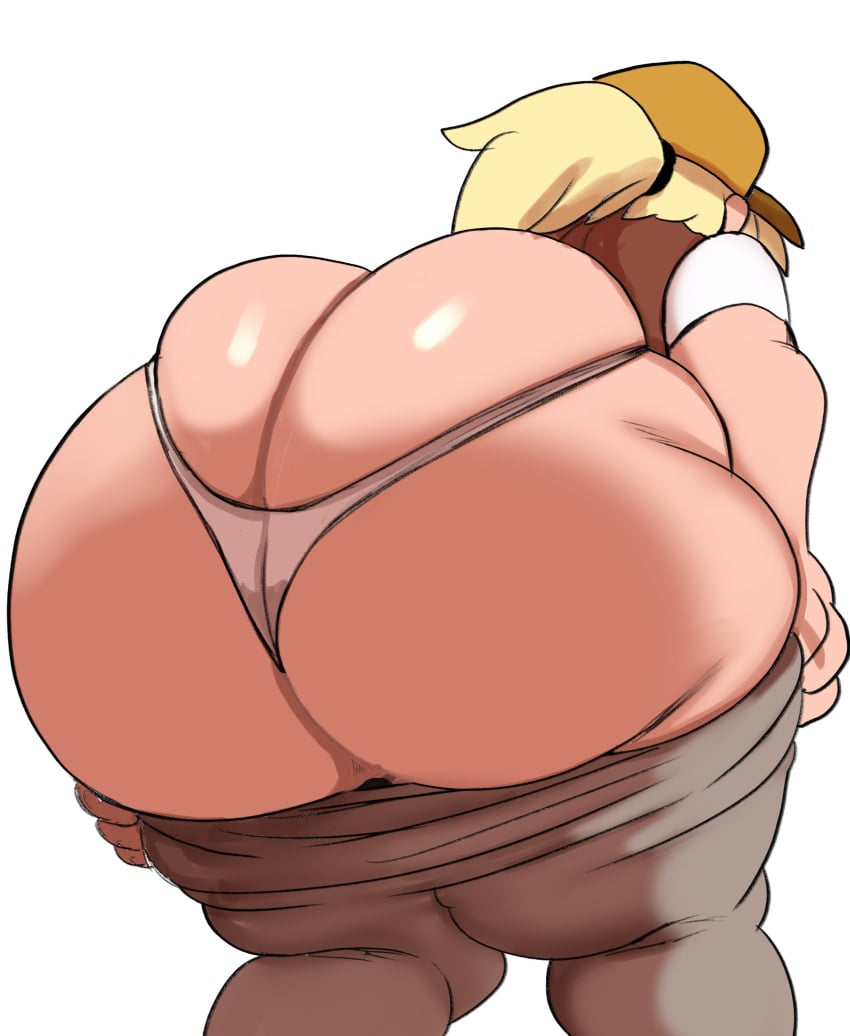 1girls adventure_time adventure_time:_fionna_&_cake ass ass_focus big_ass blonde_hair bottom_heavy bubble_butt clothing dat_ass dumptruck_ass fat_ass female female_only fionna_and_cake fionna_campbell fionna_the_human_girl hat huge_ass inuzu large_ass light-skinned_female light_skin massive_ass panties pants pants_pull rear_view solo thick_ass thick_thighs thong thunder_thighs undressing viewed_from_below wide_hips