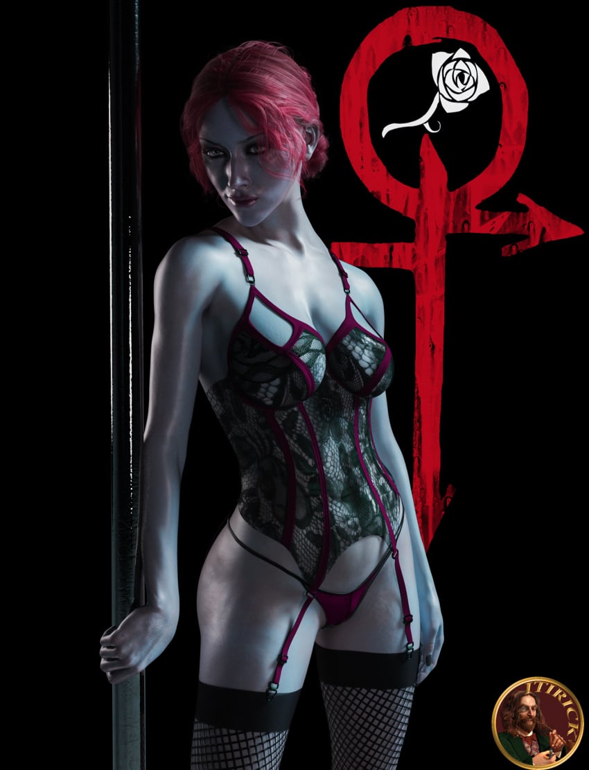 1girls 3d female female_only itirick lingerie pole solo solo_female stripper_pole tagme toreador toreador_(vtm) vampire vampire_the_masquerade vampire_the_masquerade_bloodlines velvet_velour world_of_darkness