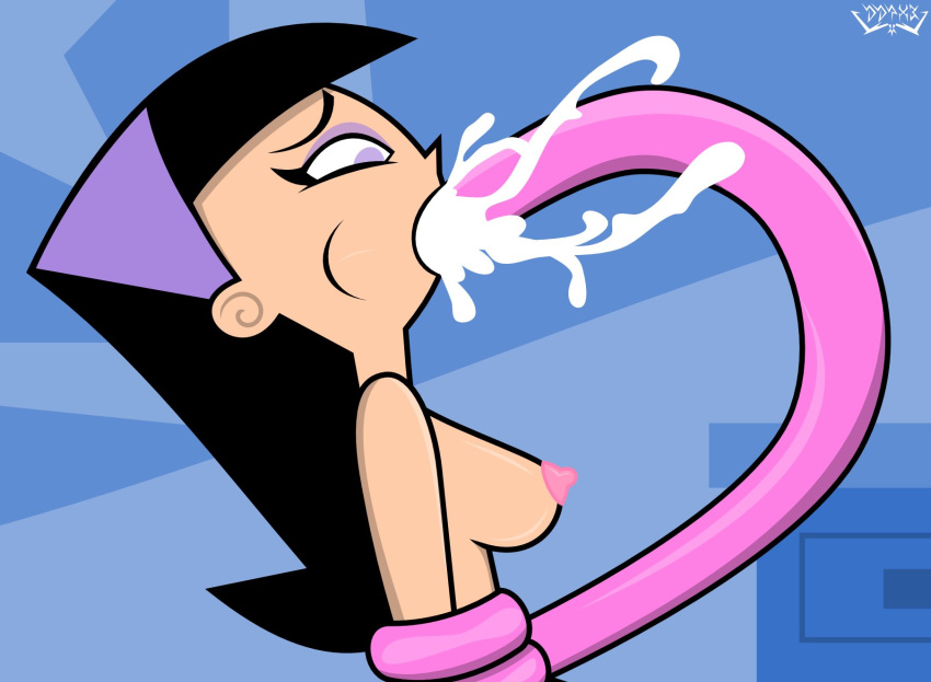 1girls black_hair cum cum_in_mouth cum_inside cumming darkanya darkdpx3 nickelodeon rape raped sideboob tentacle tentacle_rape tentacle_sex the_fairly_oddparents trixie_tang