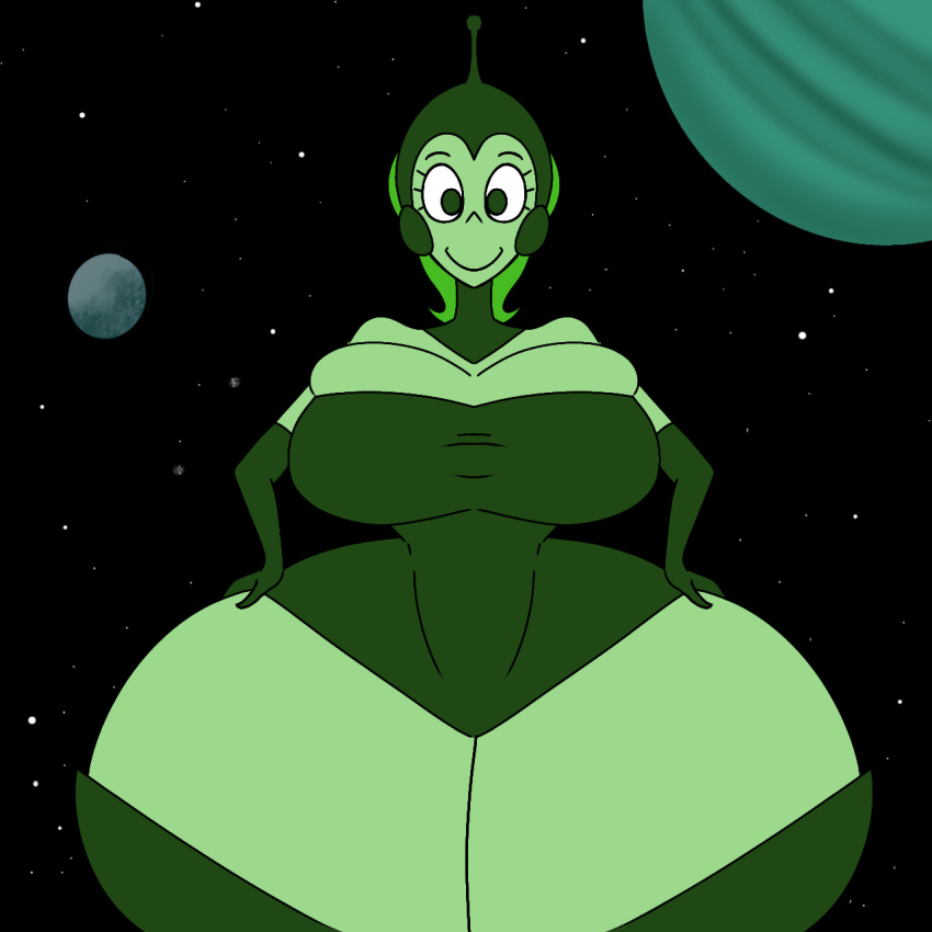 1girls alien_girl female huge_breasts huge_butt men_are_from_mars_women_are_from_venus salmoid tagme thick_thighs venesa_the_venusian wide_hips