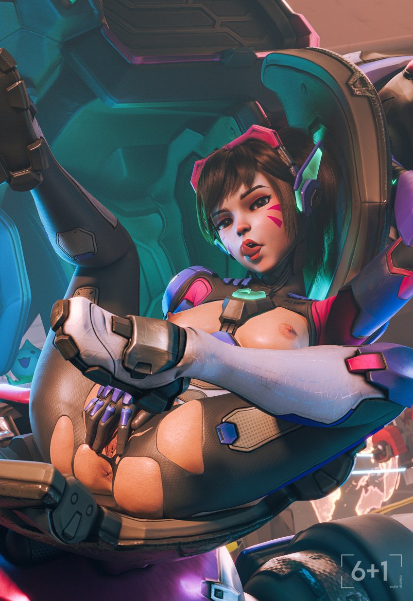 1female 1girls 3d 3d_(artwork) anus anus_peek areola areolae asian asian_female asshole blender blender_(software) blizzard_entertainment bodysuit brown_eyes brown_hair d.va erect_nipples female female_focus female_only footwear hana_song korean korean_female labia legs legs_apart legs_up lips long_hair long_legs looking_at_viewer mecha medium_breasts mole mole_on_breast nipples no_bra no_panties opening_pussy overwatch overwatch_2 pointy_breasts ponytail pussy shiny shiny_skin sixplusone solo solo_female solo_focus stretched_pussy suit thighs tied_hair tongue tongue_out vagina