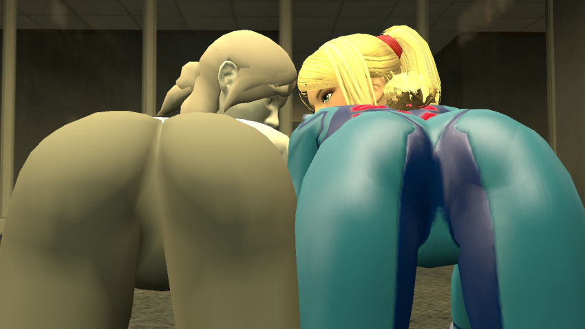 2girls 3d ass big_ass blue_tank_top duo female female_only metroid multiple_girls nintendo ponytail pose pov samus_aran sfm showing_ass skin_tight source_filmmaker super_smash_bros. tagme tied_hair tight_clothing tight_pants tight_pussy white_skin wii_fit wii_fit_trainer yoga_pants zero_suit zero_suit_samus