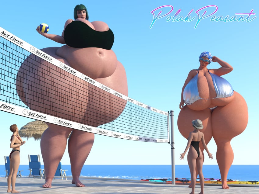 3d 3girls bbw beach belly big_ass big_belly big_breasts bikini bottom_heavy breasts ela_(rainbow_six) enormous_breasts fat fat_female fat_girl fat_woman giantess gigantic_breasts huge_ass huge_breasts huge_thighs hyper hyper_ass hyper_thighs iq_(rainbow_six) large_breasts long_legs mini_giantess multiple_females multiple_girls overweight overweight_female polakpeasant rainbow_six rainbow_six_siege size_difference ssbbw swimsuit thick_thighs volleyball volleyball_(ball)