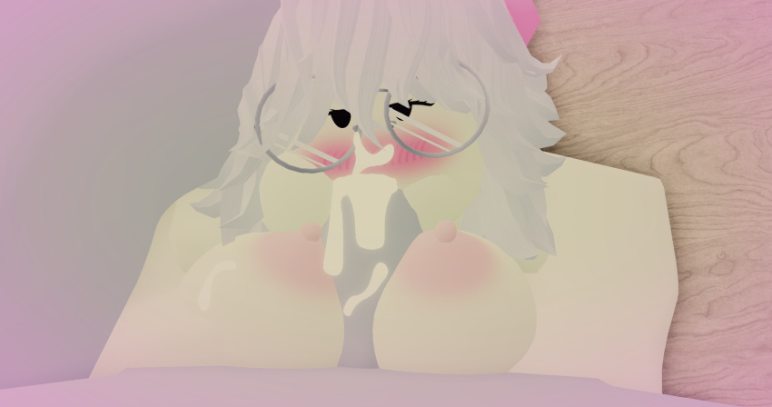 3d artist_request blowjob catgirl cum_in_mouth panny roblox roblox_avatar robloxian source_request tagme