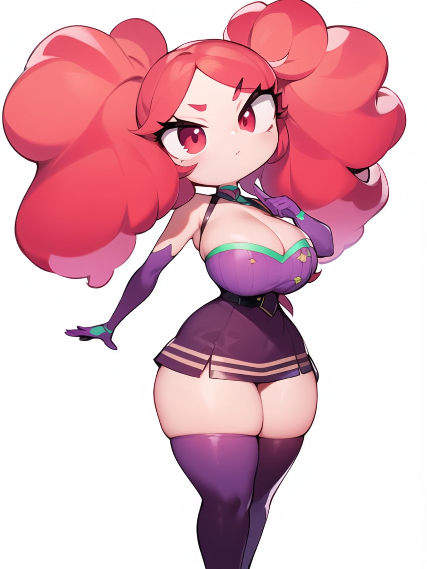 1girls ai_generated big_breasts bimbo red_hair rule_63 solo_female stable_diffusion thick_thighs tricky_the_clown tricky_the_clown_(human) tricky_the_gal_(human)