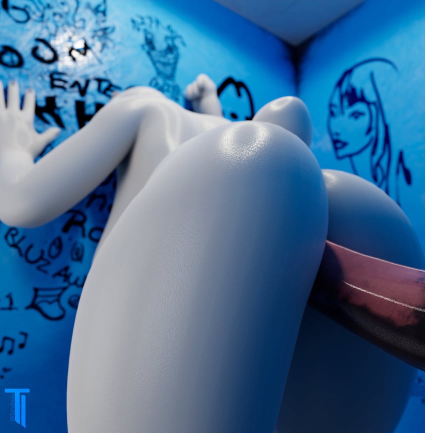 3d 3d_(artwork) anthro ass bathroom big_ass furry horsecock mature mature_female milf penetration public_restroom tenshi_ai toriel undertale undertale_(series) voluptuous voluptuous_female white_fur