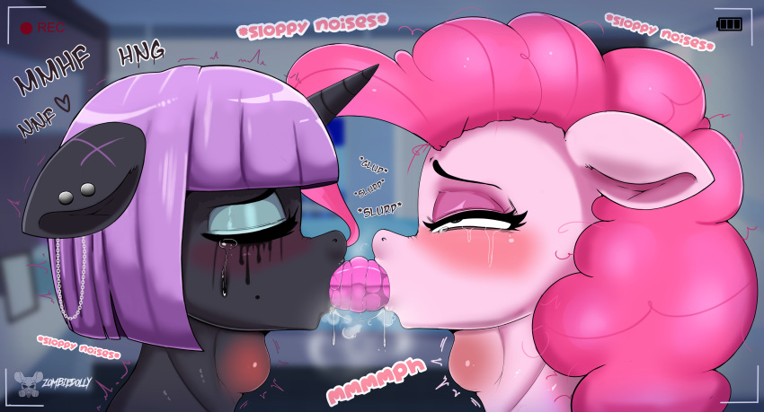 absurd_res bedroom closed_eyes deep_throat deepthroat dildo dildo_deepthroat dildo_fellatio dildo_in_mouth dildo_insertion double_dildo double_dildo_deepthroat duo equid equine fan_character female female/female feral friendship_is_magic hasbro hi_res horn horse kissing mammal musk musk_clouds my_little_pony narrowed_eyes neck_bulge no_humans oral oral_penetration penetration pinkie_pie_(mlp) pony recording sex_toy sex_toy_in_mouth sex_toy_insertion sharing_sex_toy sloppy_kiss unicorn zombiedolly