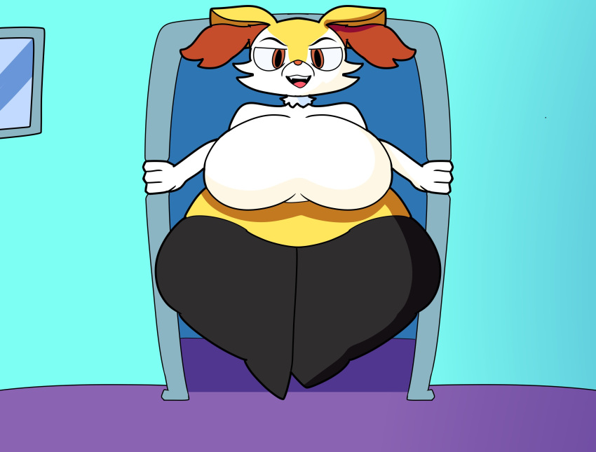 big_breasts braixen breasts female no_humans pokémon_(species) pokemon pokemon_(species) teaset_haliley thick_thighs wide_hips