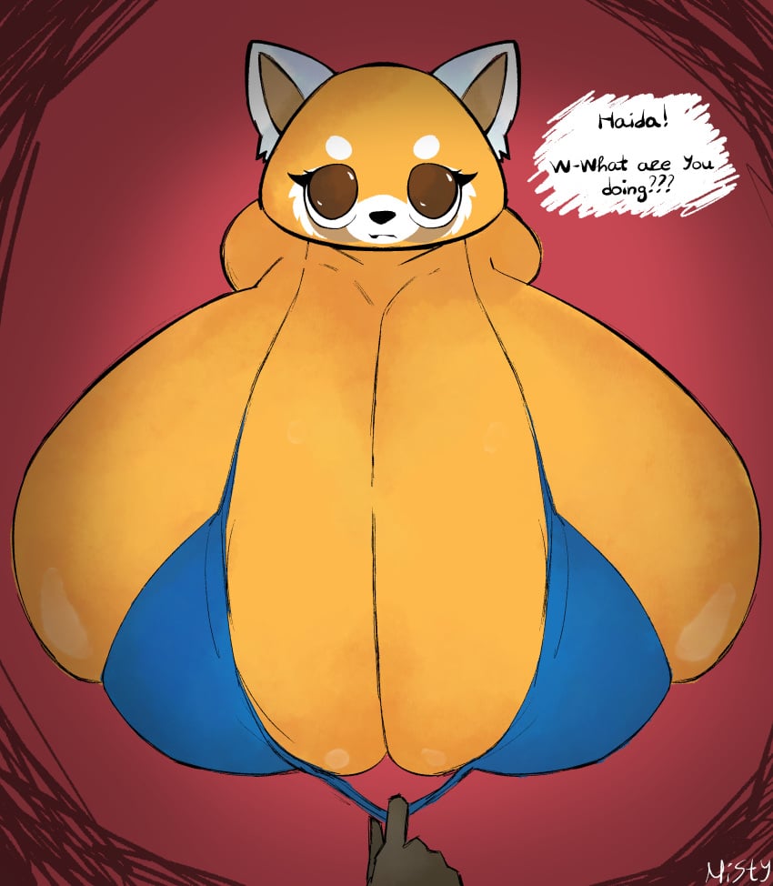 aggressive_retsuko aggretsuko big_breasts bra breasts female furry furry_breasts furry_female giant_breasts haida haida_(aggretsuko) jiggle retsuko sanrio