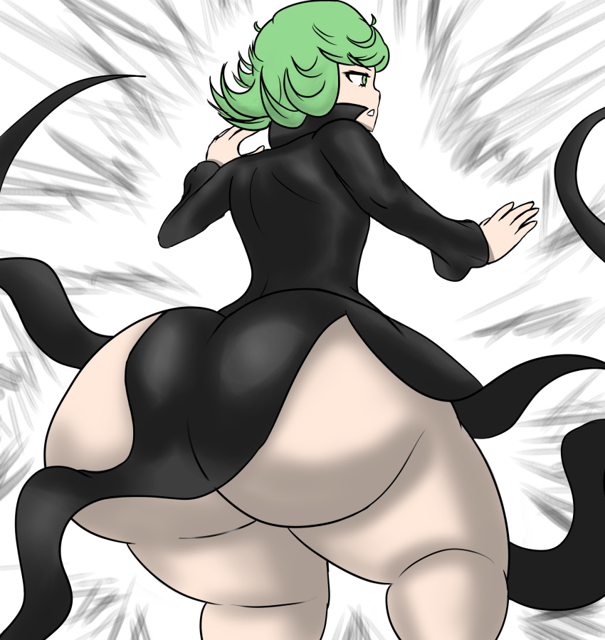 1girls ass ass_focus big_ass big_butt bubble_ass butt_crack butt_focus color_edit colored dat_ass female female_only gigantic_ass huge_ass huge_butt imstupid13 large_ass no_panties no_pants no_underwear one-punch_man paintmeanon solo tatsumaki thick thick_ass thick_thighs thighs