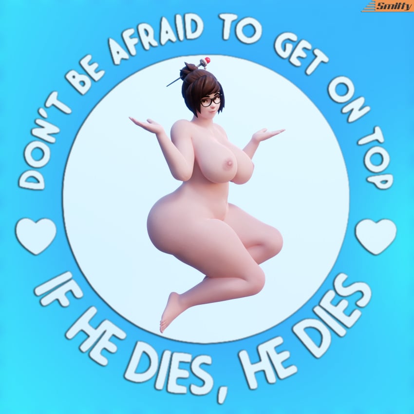 1girls 3d 3d_(artwork) areolae big_breasts blender_(software) breasts completely_nude completely_nude_female eyewear female female_only femdom full_body glasses if_he_dies_he_dies looking_at_viewer mei_(overwatch) meme naked naked_female nipples nude nude_female overwatch smitty34 solo solo_female tagme voluptuous