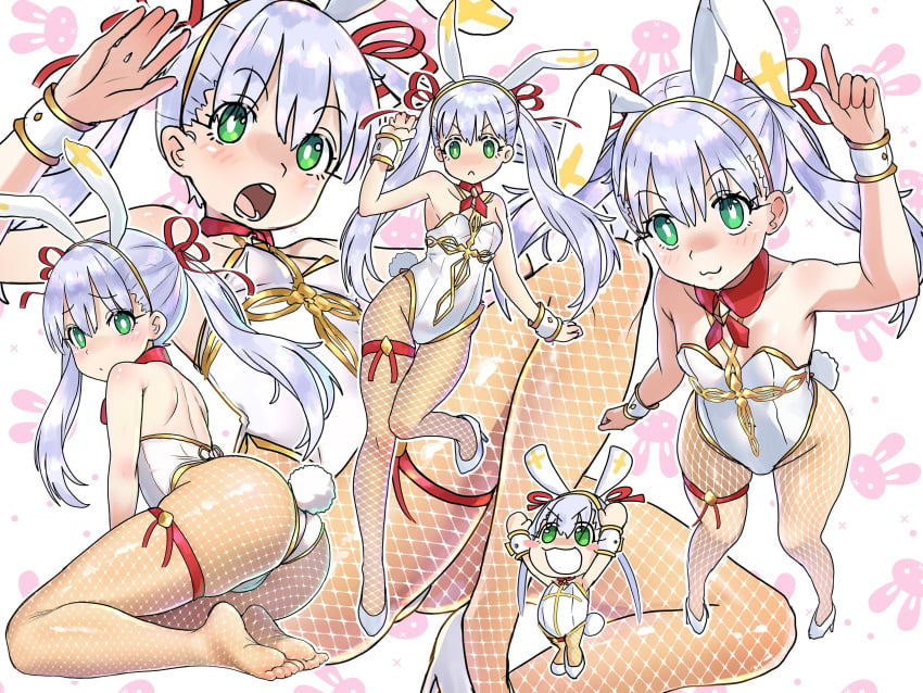 1girls :3 blush blush_lines blushed blushes blushing blushing_at_viewer bunny_costume bunny_ear bunny_ears bunny_ears_(cosmetic) bunny_girl bunny_suit bunny_tail bunnygirl bunnysuit ebora eye eye_open eyes eyes_open eyes_opened female female_only fishnets green_eye green_eyes green_eyes_female hair index leotard long_hair long_hair_female no_sex no_text no_text_version open_eyes tagme teenage_girl teenager textless textless_version to_aru_majutsu_no_index white_hair white_hair_female young youngmanisdown